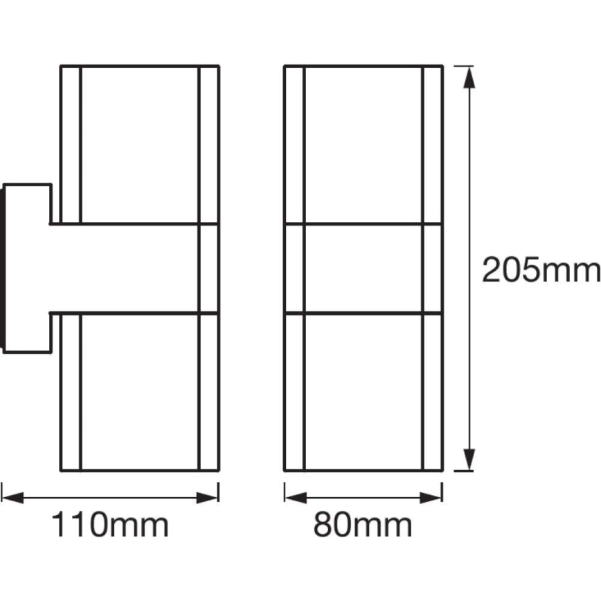 Ledvance - LED RGBW Ulkoseinävalaisin SMART+ CUBE LED/13,5W/230V IP44 Wi-Fi