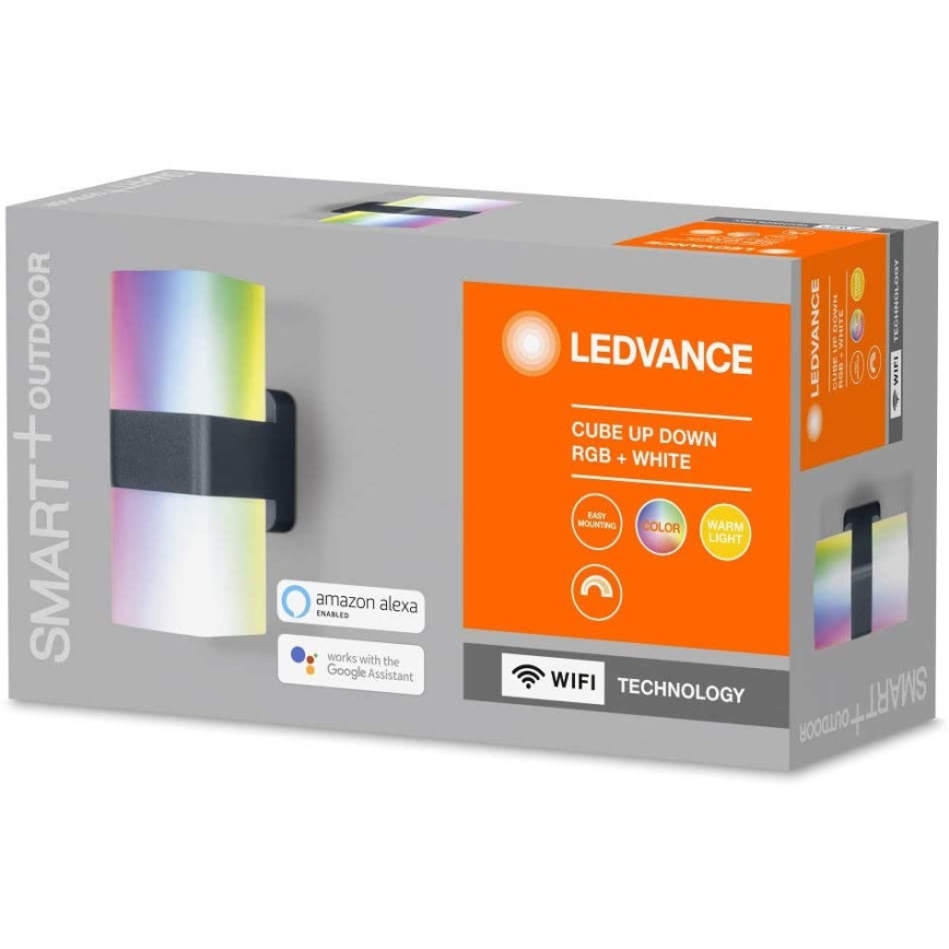 Ledvance - LED RGBW Ulkoseinävalaisin SMART+ CUBE LED/13,5W/230V IP44 Wi-Fi