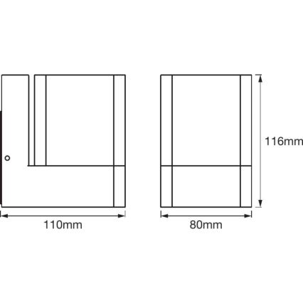 Ledvance - LED RGBW Ulkoseinävalaisin SMART+ CUBE LED/9,5W/230V IP44 Wi-Fi
