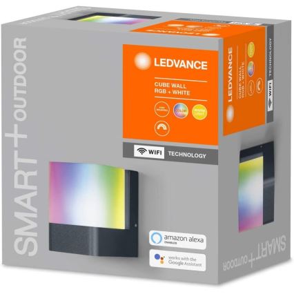 Ledvance - LED RGBW Ulkoseinävalaisin SMART+ CUBE LED/9,5W/230V IP44 Wi-Fi