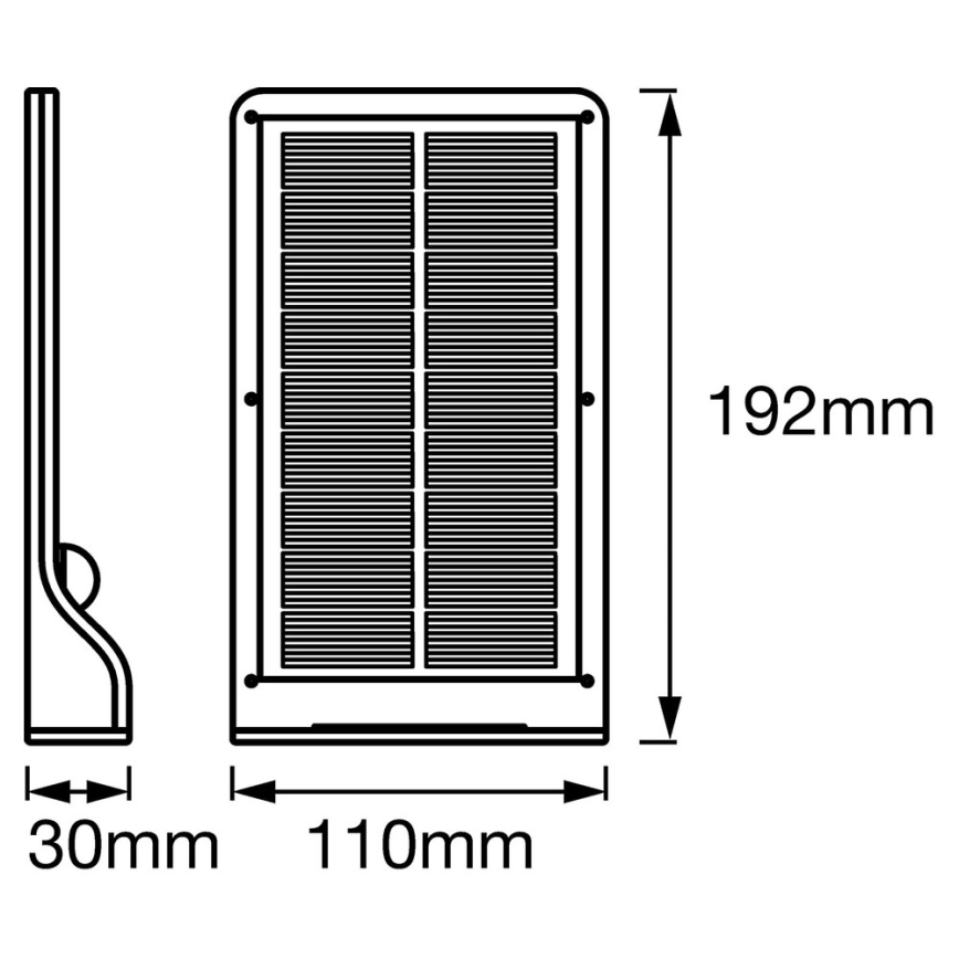 Ledvance - LED-seinäaurinkovalaisin anturilla DOORLED LED/3W/3,3V IP44