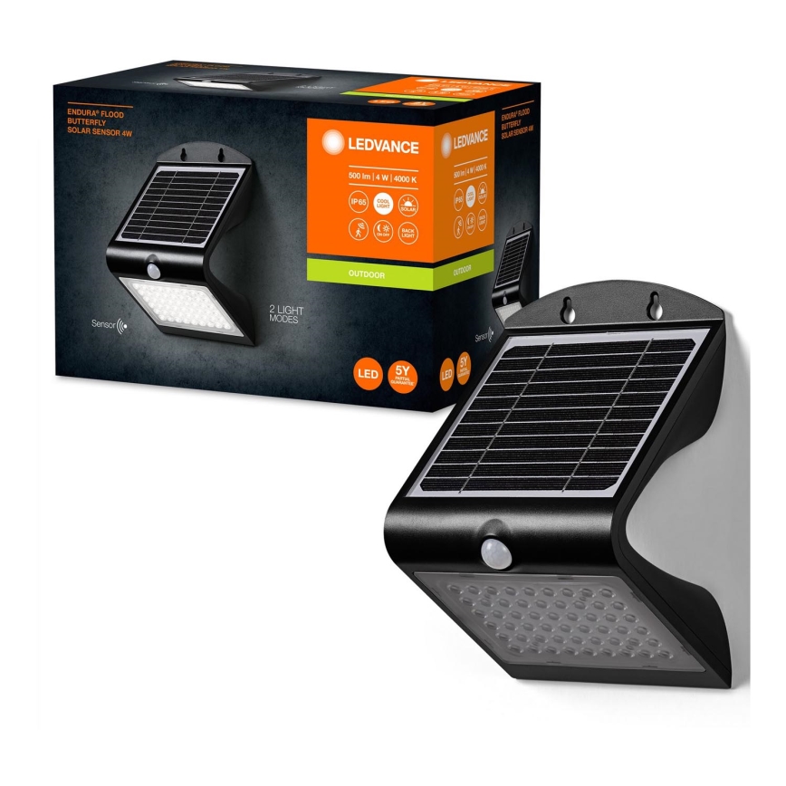 Ledvance - LED-seinäaurinkovalaisin anturilla PERHONEN LED/4W/3,7V IP65