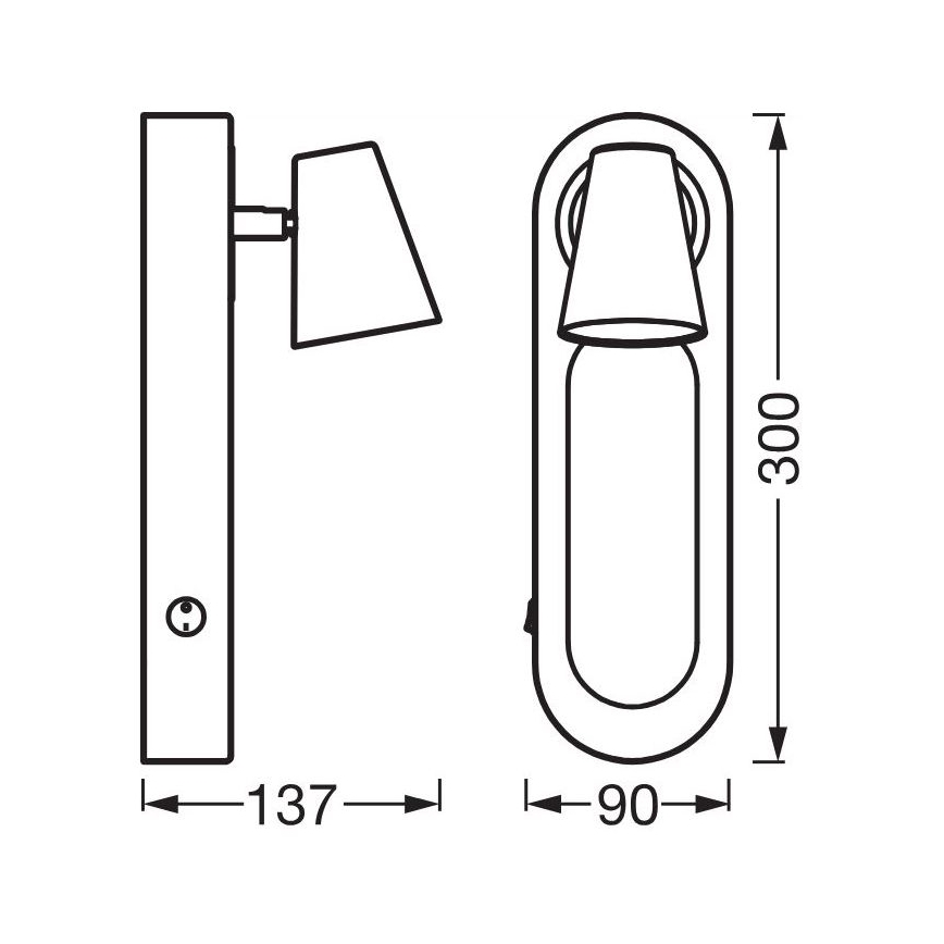 Ledvance - LED-seinävalaisin DECOR NEPTUNE LED/13W/230V
