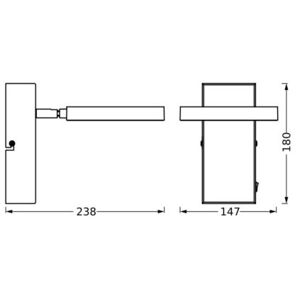 Ledvance - LED-seinävalaisin DECOR SATURN LED/11W/230V 3000/4200/6500K