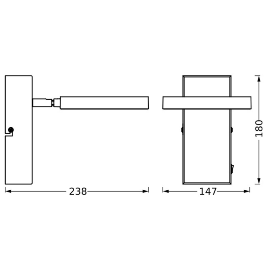 Ledvance - LED-seinävalaisin DECOR SATURN LED/11W/230V 3000/4200/6500K