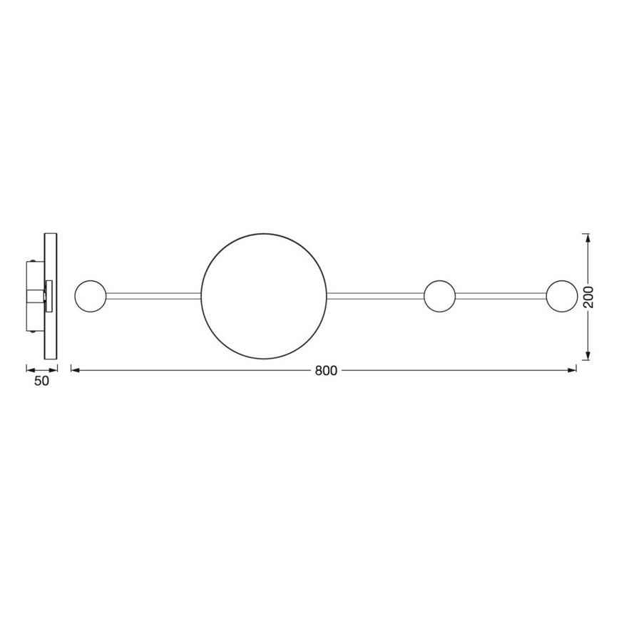 Ledvance - LED-seinävalaisin DECOR WOOD LED/6W/230V