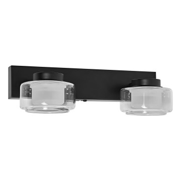 Ledvance - LED-seinävalaisin kylpyhuoneeseen ORBIS FLAME 2xLED/5,5W/230V 3000/4000K IP44 musta