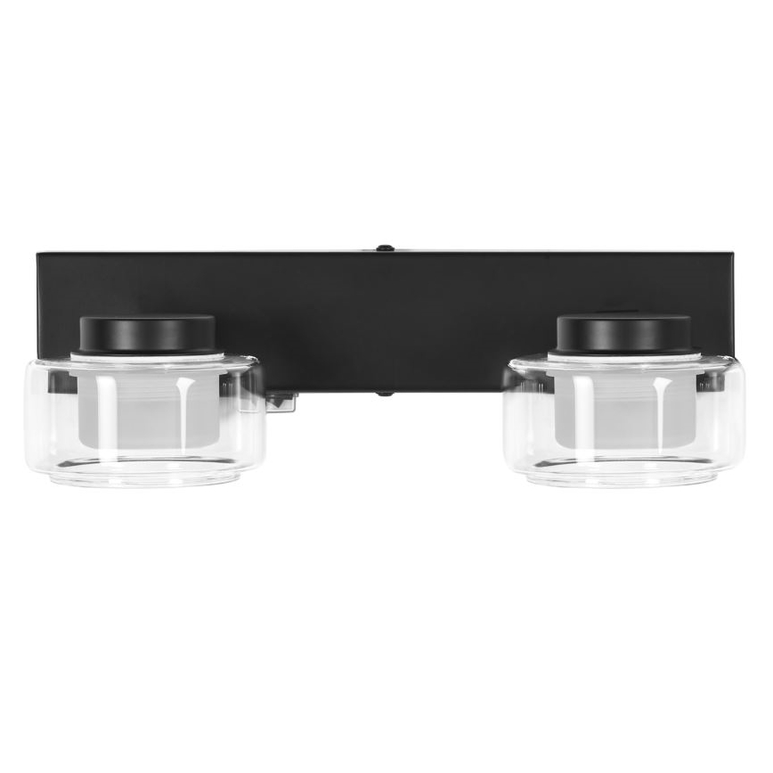 Ledvance - LED-seinävalaisin kylpyhuoneeseen ORBIS FLAME 2xLED/5,5W/230V 3000/4000K IP44 musta