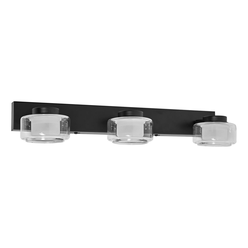 Ledvance - LED-seinävalaisin kylpyhuoneeseen ORBIS FLAME 3xLED/5,5W/230V 3000/4000K IP44 musta