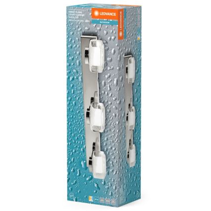 Ledvance-LED-seinävalaisin kylpyhuoneeseen ORBIS FLAME 3xLED/5,5W/230V IP44 kromi