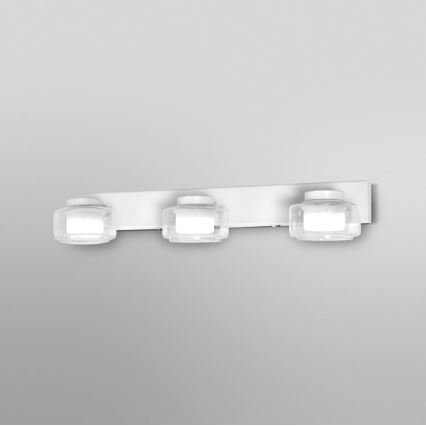 Ledvance - LED-seinävalaisin kylpyhuoneeseen ORBIS FLAME 3xLED/5,5W/230V 3000/4000K IP44 valkoinen