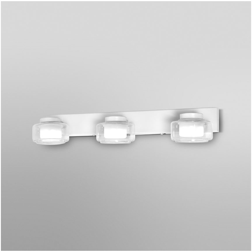 Ledvance - LED-seinävalaisin kylpyhuoneeseen ORBIS FLAME 3xLED/5,5W/230V 3000/4000K IP44 valkoinen