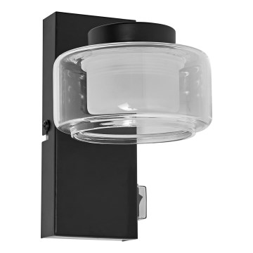 Ledvance - LED-seinävalaisin kylpyhuoneeseen ORBIS FLAME LED/5,5W/230V 3000/4000K IP44 musta