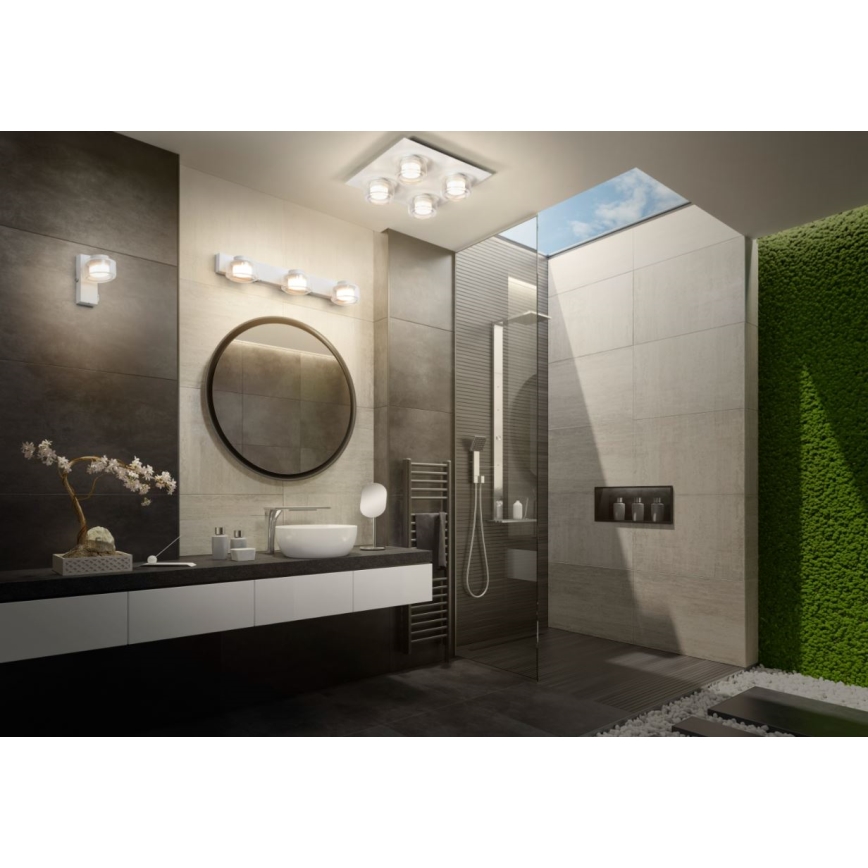 Ledvance - LED-seinävalaisin kylpyhuoneeseen ORBIS FLAME LED/5,5W/230V 3000/4000K IP44 valkoinen