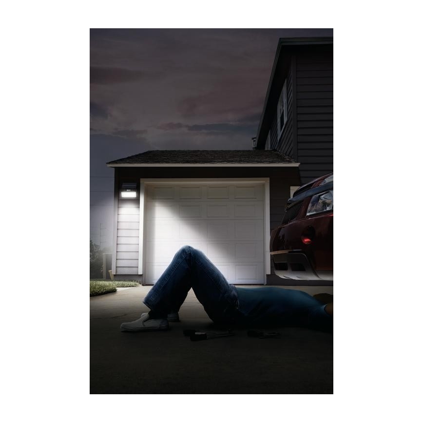 Ledvance - LED Ulkotila aurinko seinä valonheitin liike- ja hämärätunnistimella FLOOD LED/2,9W/3,7V 2600 mAh IP44