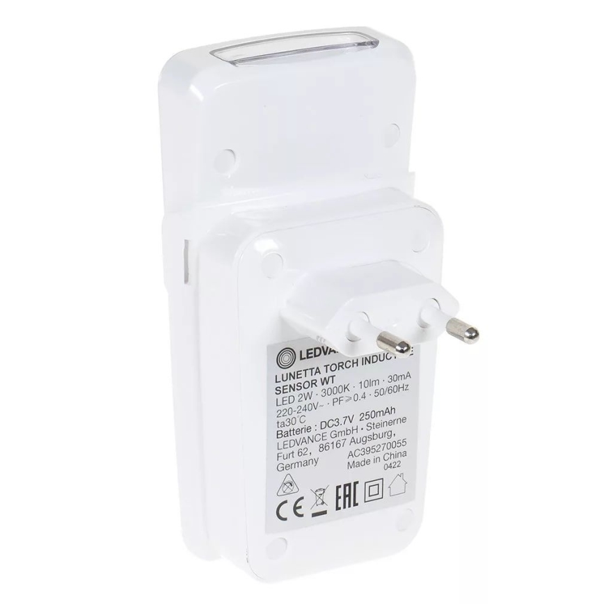 Ledvance - LED Suuntapistorasiavalo sensorilla LUNETTA LED/2W/230V