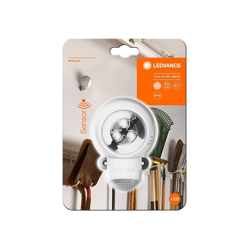 Ledvance - LED-suuntaus kosketusvalo anturilla ulkokäyttöön SPYLUX LED / 0,3 W / 4,5 V IP4