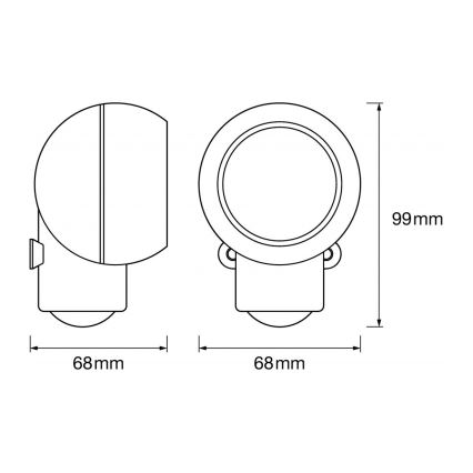 Ledvance - LED-suuntaus kosketusvalo anturilla ulkokäyttöön SPYLUX LED / 0,3 W / 4,5 V IP4