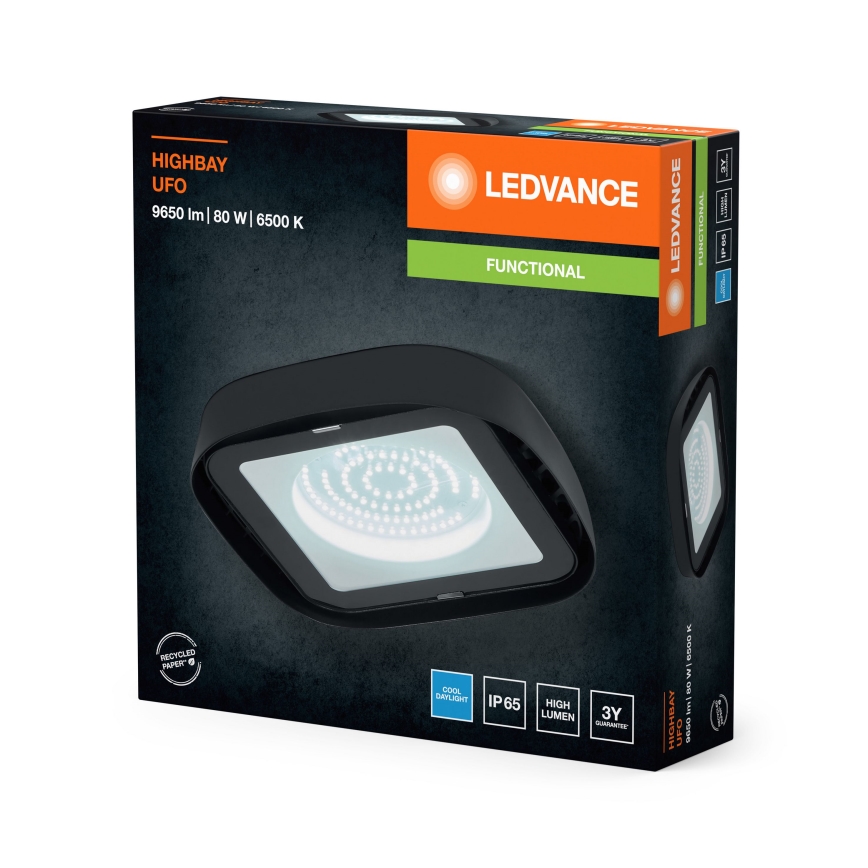 Ledvance - LED-teollisuuskattovalaisin HIGHBAY LED/80W/230V IP65 6500K
