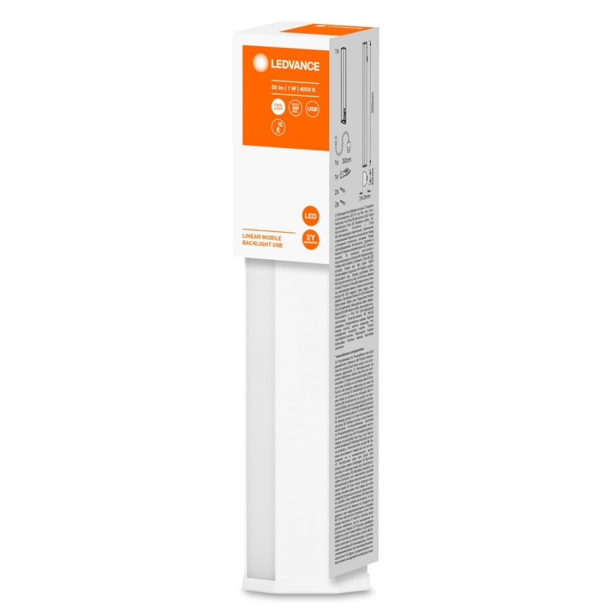 Ledvance - LED-työtasovalo anturilla MOBILE LED/1W/5V 20 cm