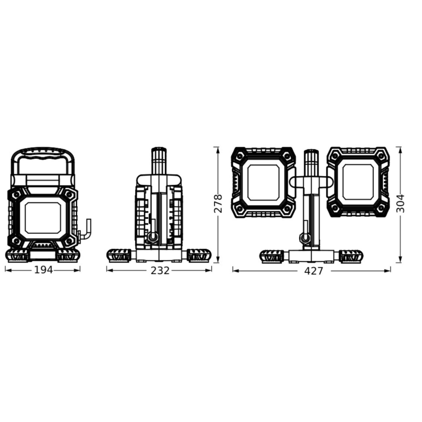 Ledvance - LED Työvalo WORKLIGHT FLEX 2xLED/30W/230V IP65