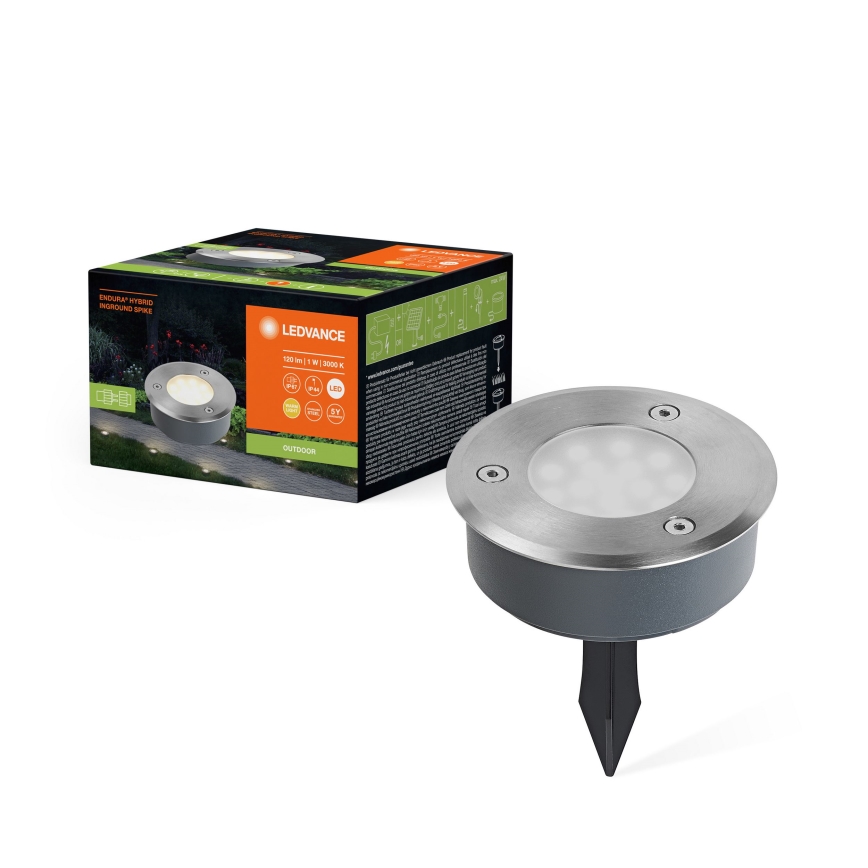 Ledvance - LED-ulkolamppu ENDURA HYBRID SPIKE LED/1W/12V IP44