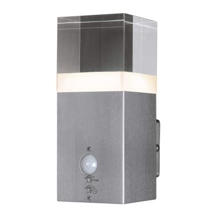 Ledvance - LED-ulkoseinävalaisin anturilla CRYSTAL 1xLED / 5W / 230V IP44
