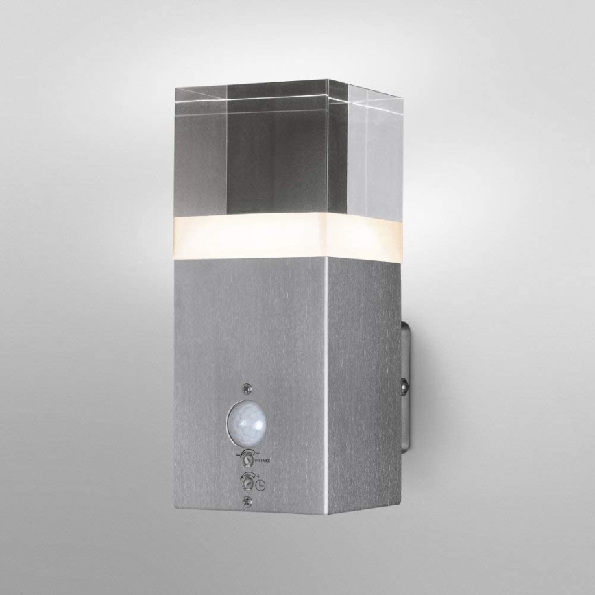 Ledvance - LED-ulkoseinävalaisin anturilla CRYSTAL 1xLED / 5W / 230V IP44