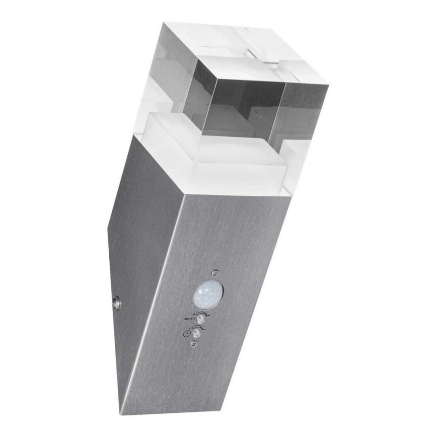 Ledvance - LED-ulkoseinävalaisin anturilla CRYSTAL 1xLED / 5W / 230V IP44