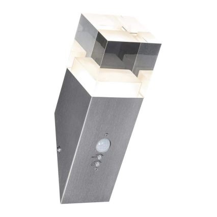 Ledvance - LED-ulkoseinävalaisin anturilla CRYSTAL 1xLED / 5W / 230V IP44