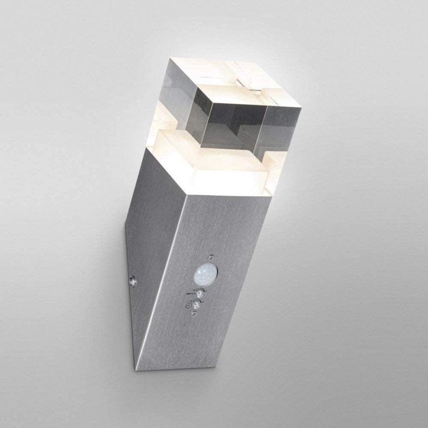 Ledvance - LED-ulkoseinävalaisin anturilla CRYSTAL 1xLED / 5W / 230V IP44