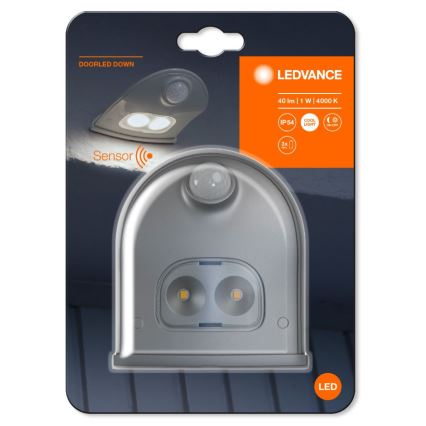Ledvance - LED-ulkoseinävalaisin anturilla DOORLED LED/1W/4,5V IP54