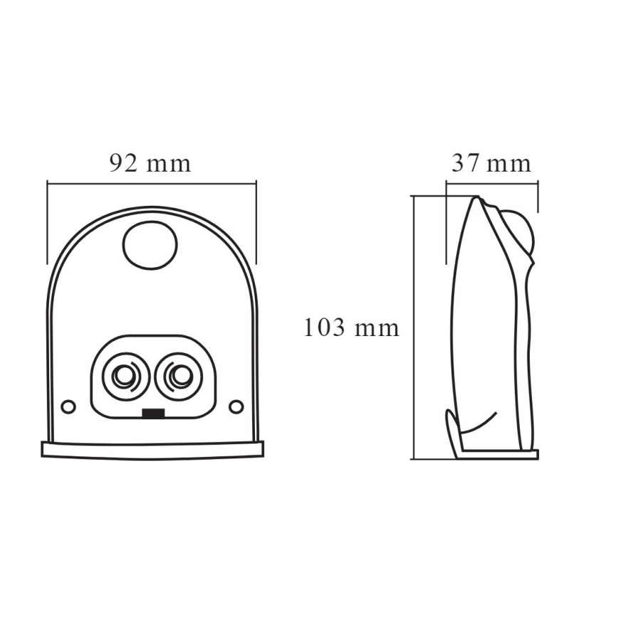Ledvance - LED-ulkoseinävalaisin anturilla DOORLED LED/1W/4,5V IP54