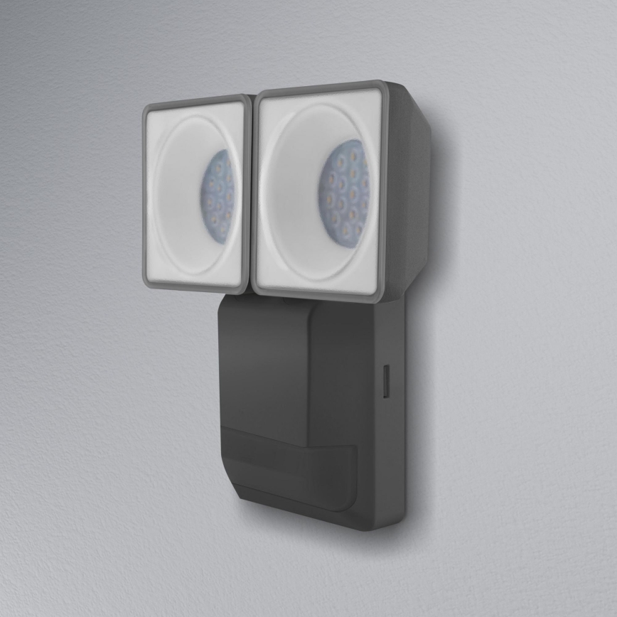 Ledvance - LED-ulkoseinävalaisin anturilla SPOT 2xLED / 8W / 230V IP55