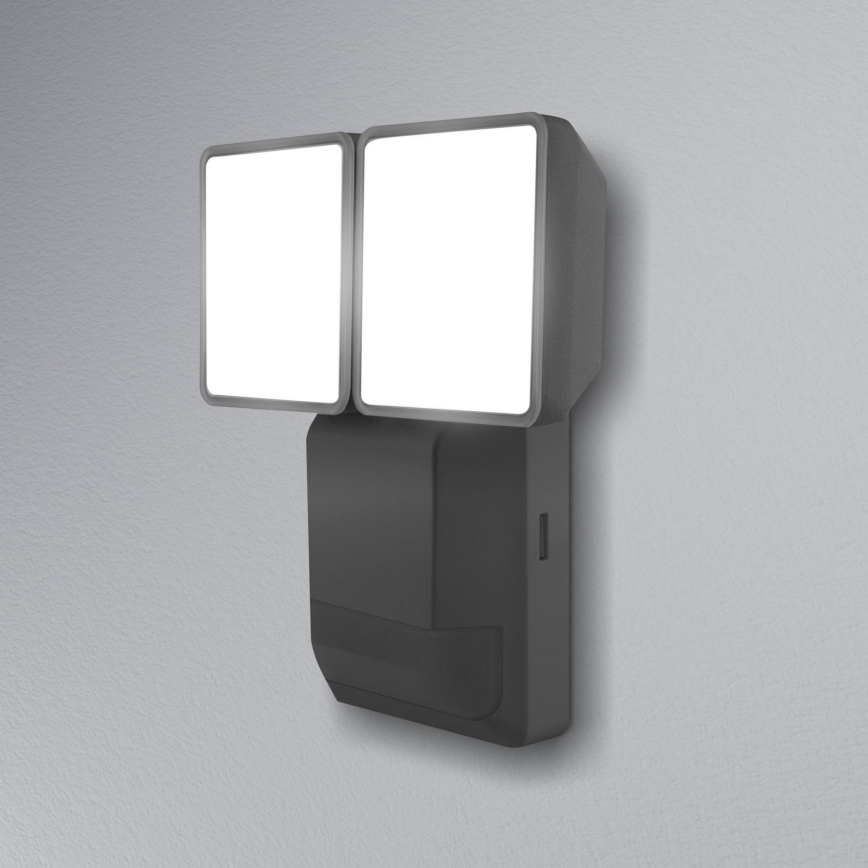 Ledvance - LED-ulkoseinävalaisin anturilla SPOT 2xLED / 8W / 230V IP55