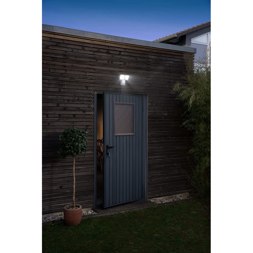 Ledvance - LED-ulkoseinävalaisin anturilla SPOT 2xLED / 8W / 230V IP55