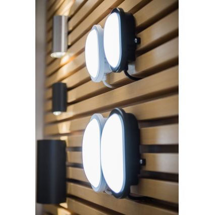Ledvance - LED-ulkoseinävalaisin BULKHEAD LED/11W/230V IP54 musta