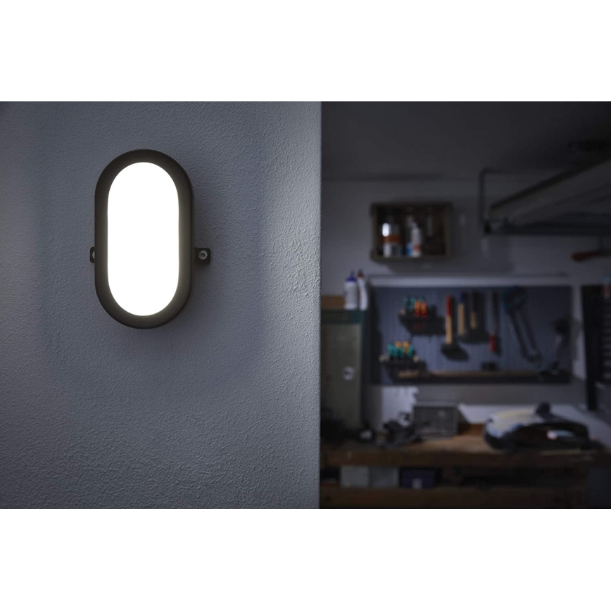 Ledvance - LED-ulkoseinävalaisin BULKHEAD LED/6W/230V IP54 musta