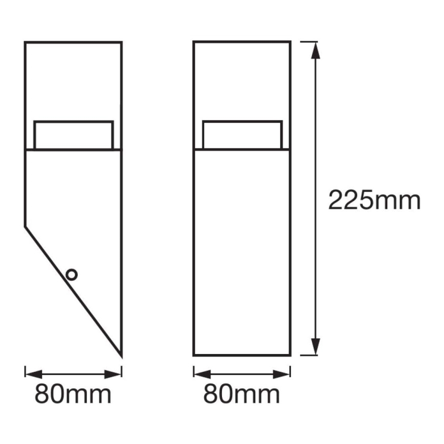 Ledvance - LED-ulkoseinävalaisin CRYSTAL 1xLED/4,5W/230V IP44