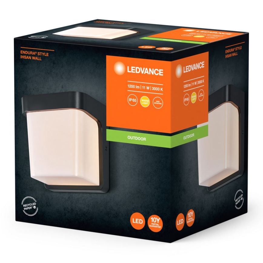 Ledvance - LED-ulkoseinävalaisin ENDURA STYLE IHSAN LED/11W/230V IP65