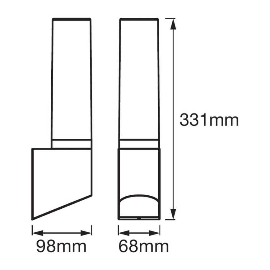 Ledvance - LED-ulkoseinävalaisin FLARE 1xLED/7W/230V IP44