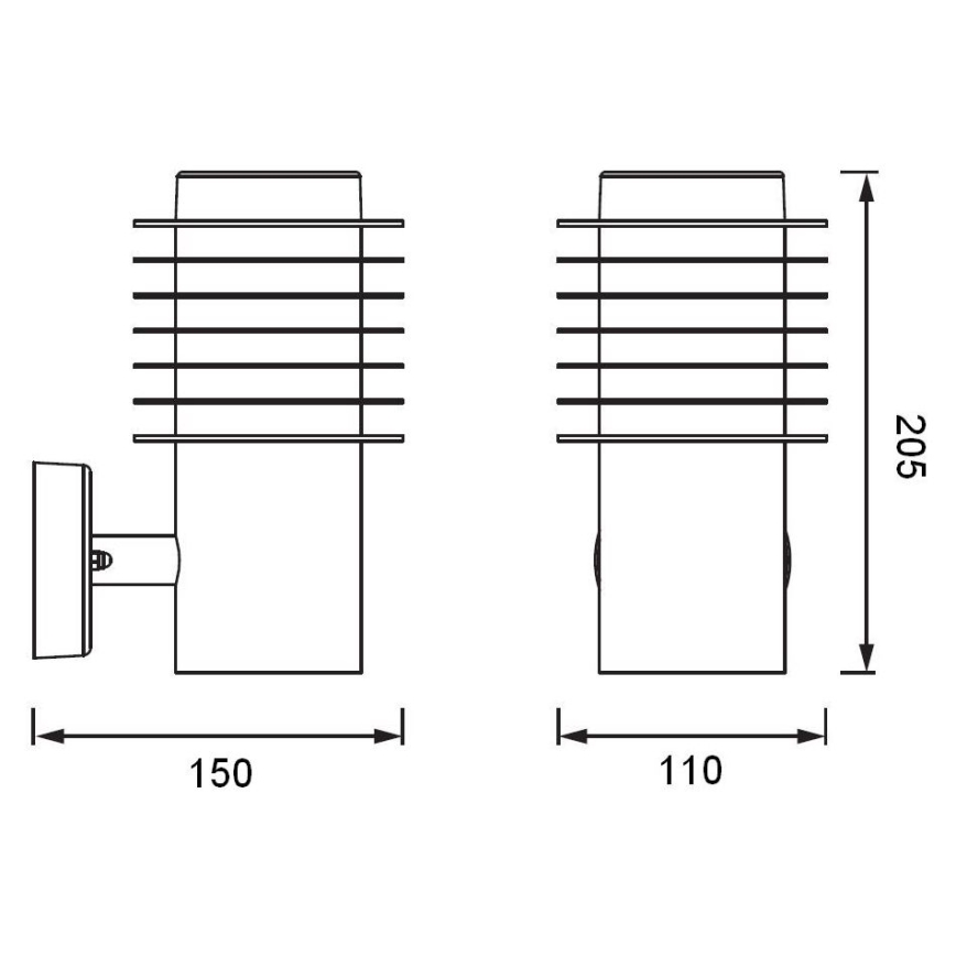 Ledvance - LED-ulkoseinävalaisin ENDURA RONDO LED/9W/230V IP44 antrasiitti