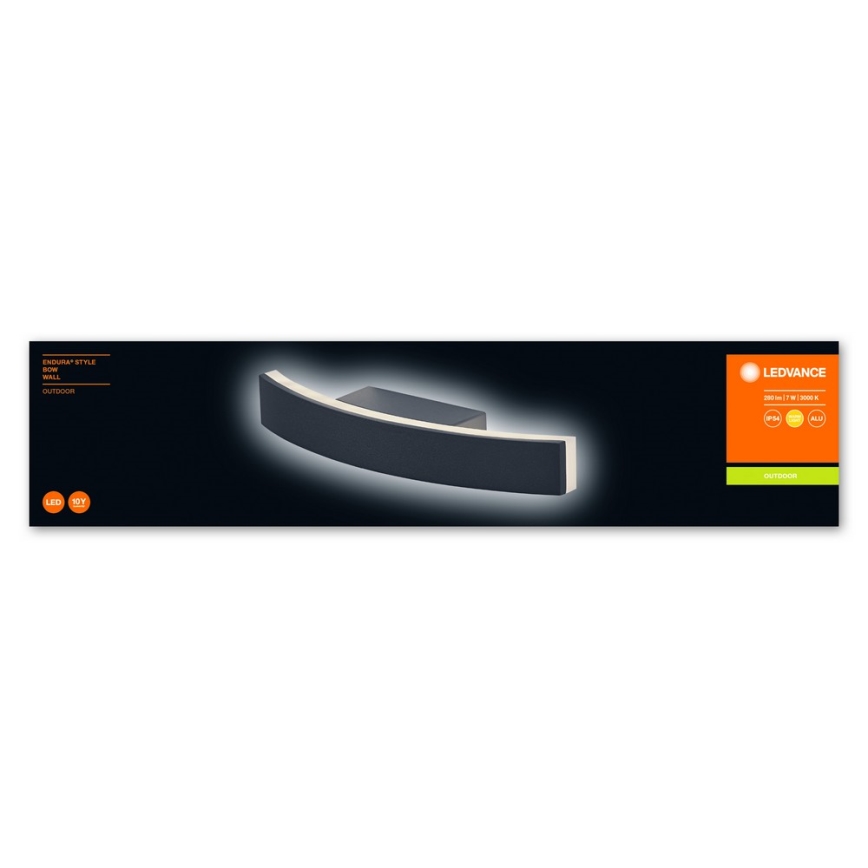 Ledvance - LED-ulkoseinävalo BOW LED/7W/230V IP54