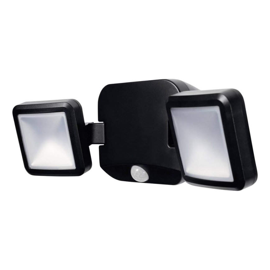Ledvance - LED Ulkovalo anturilla BATTERY 2xLED/10W/4xD IP54