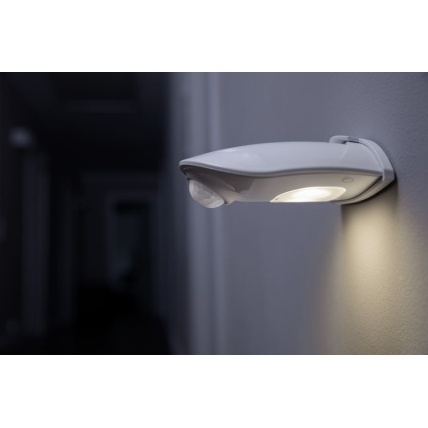 Ledvance - LED Ulkovalo anturilla DOORLED LED/1W/3xAA IP54