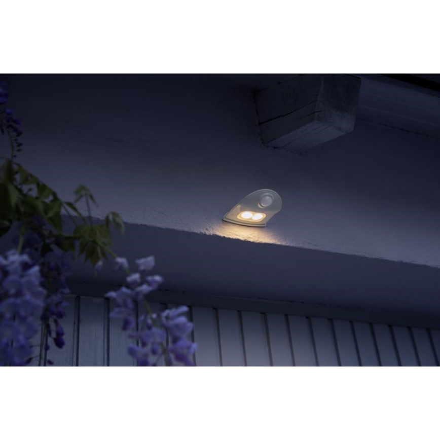 Ledvance - LED Ulkovalo anturilla DOORLED LED/1W/3xAA IP54