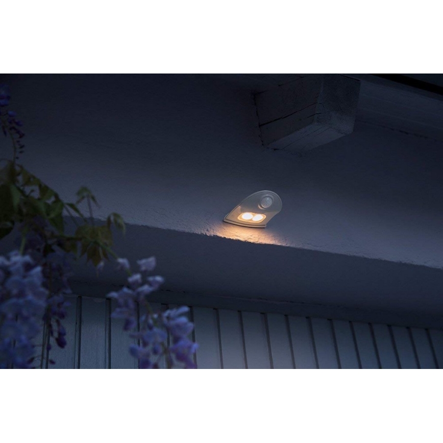 Ledvance - LED Ulkovalo anturilla DOORLED LED/1W/3xAA IP54