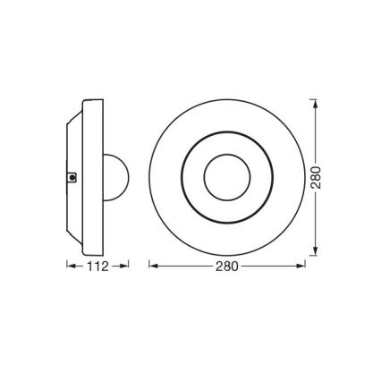 Ledvance - LED ulkovalo sensorilla ja kamera SMART+ LED/22W/230V IP44 Wi-Fi