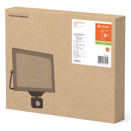 Ledvance - LED Ulkoseinävalonheitin anturilla FLOODLIGHT ESSENTIAL LED/150W/230V IP65