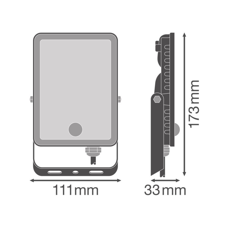 Ledvance - LED Ulkoseinävalonheitin anturilla FLOODLIGHT LED/20W/230V IP65